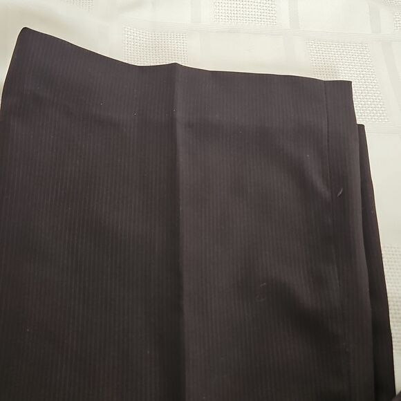Seductions Ladies Pinstripes Wide Leg Pants XS Brown - Picture 15 of 16